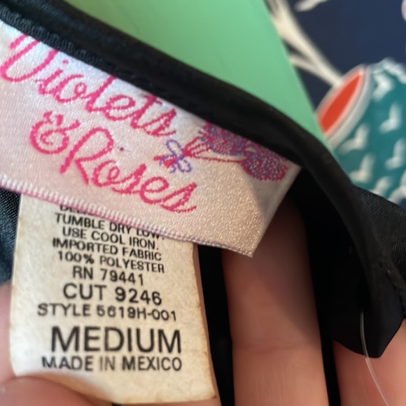 Violets and Roses Lingerie Black Slip - Picture 6 of 7